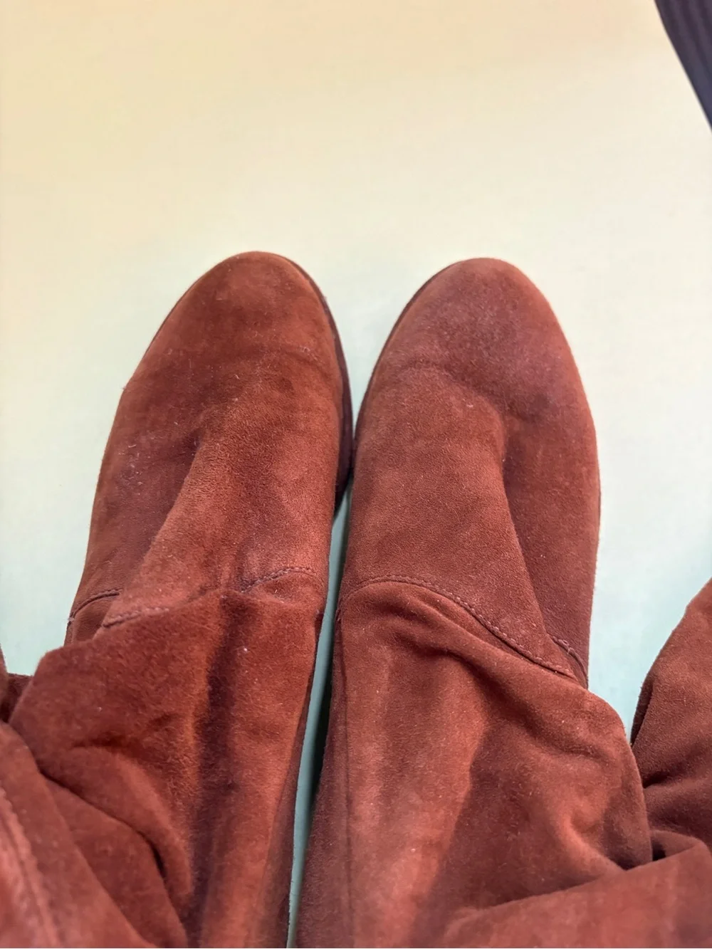 Stuart Weitzman Lowland Over knee Boots Brown Suede 7